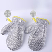 Oshxona Idishlarni Yuvish Qo'lqoplari - Isiga Qarshi, Suv O'tkazmaydigan va Samarali Tozalash Uchun Ichki Tozalovchi Bilan Jihozlangan