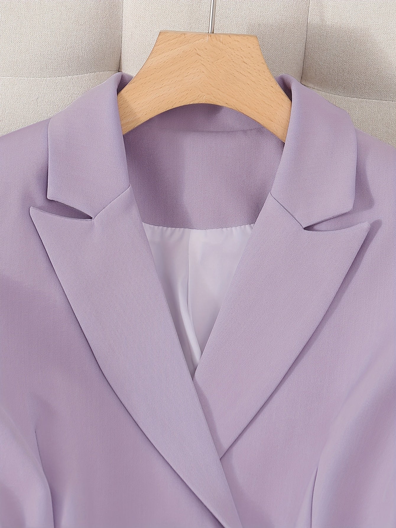 Adult Solid Color Suit with Belt and Long Trousers for Urban Commuting