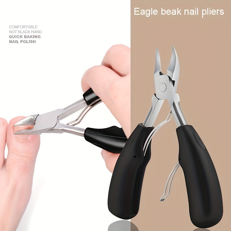 Nail Clipper for Thick and Ingrown Nails with Manicure and Pedicure Tools