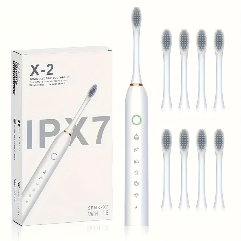 Kattalar uchun elektr soniqli tish cho'tkasi, qayta zaryadlanuvchi, oqartirish va tozalash