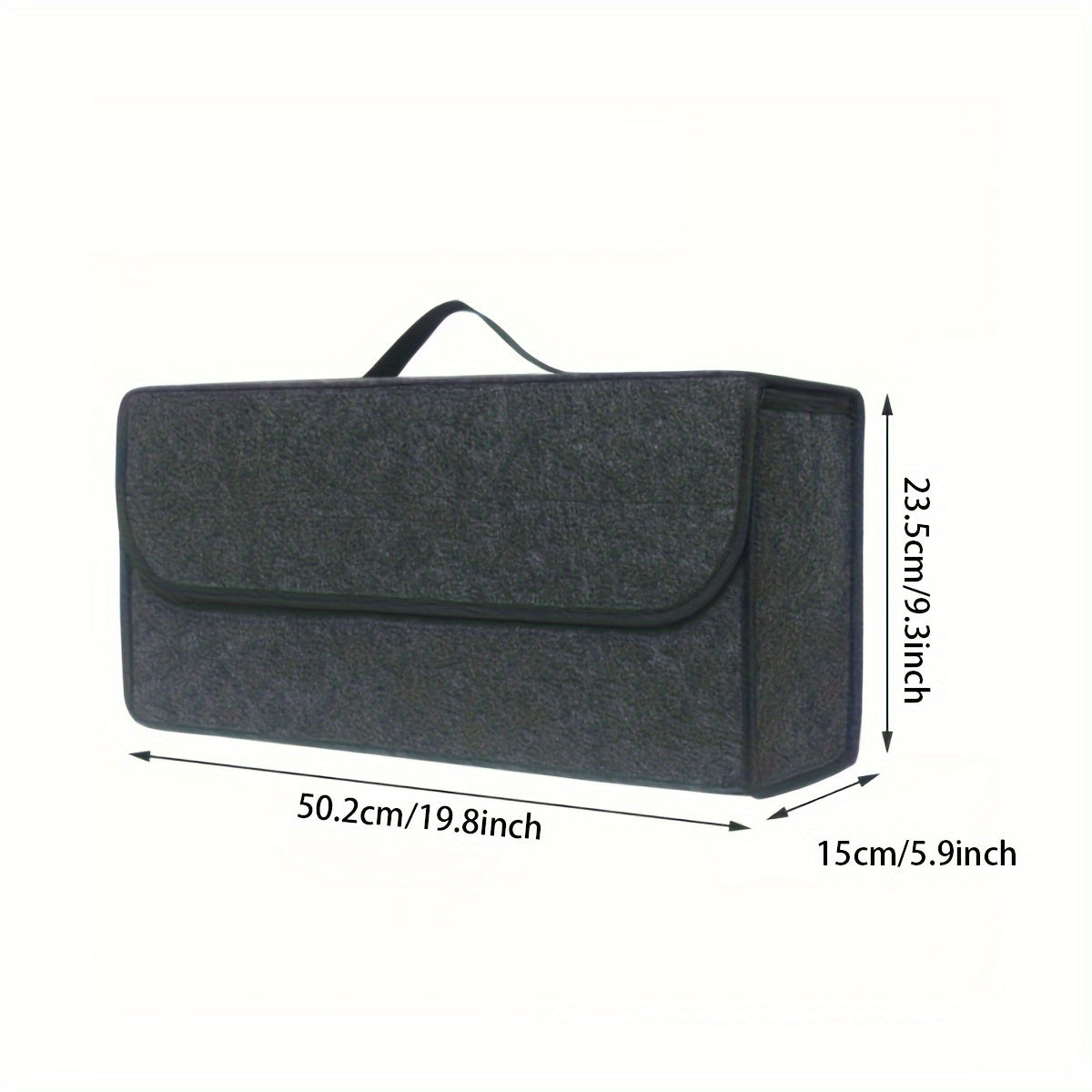 Органайзер для багажника автомобиля, складная коробка для хранения из войлочной ткани, для внутренней уборки