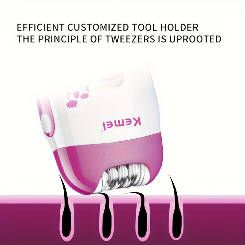 Depiladora eléctrica para mujeres, eliminación de vello corporal, recargable por USB