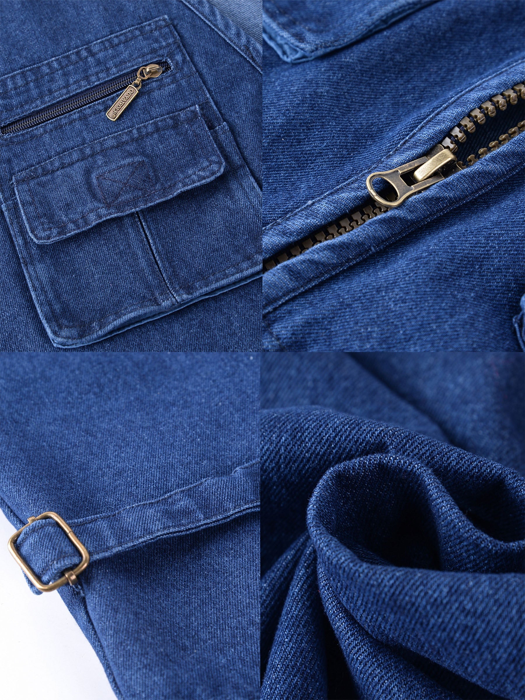 Katta o'lchamdagi erkaklar uchun ko'p cho'ntakli fermuarlı jilet, bahor va yozda ochiq havoda faoliyatlar uchun, sayohat, baliq ovlash, ov qilish va ish uchun ideal.