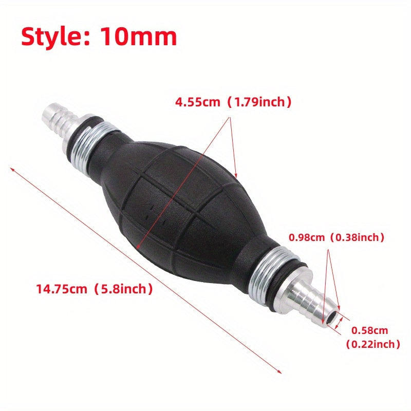 Ручная топливная насосная линия 6-12 мм резиновая алюминиевая доставка дизельного топлива и бензина