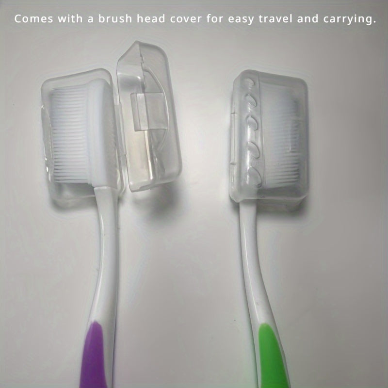 2PCS Soft Nano Manual Toothbrushes for Teeth Gums Deep Cleaning Oral Care