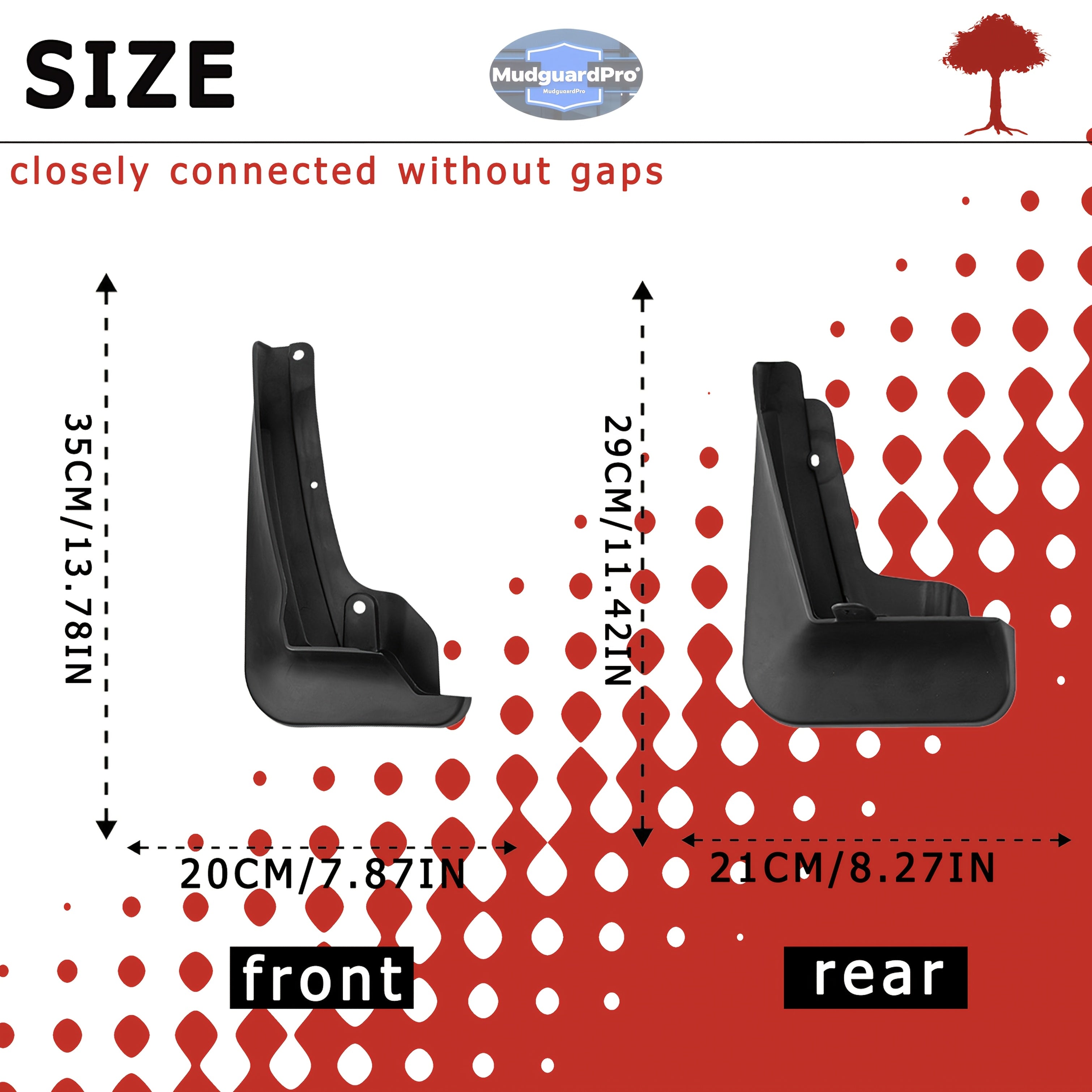 4 piezas de guardabarros de coche protectores contra salpicaduras compatibles con LYNK&CO 01 2021-2023 de alta calidad