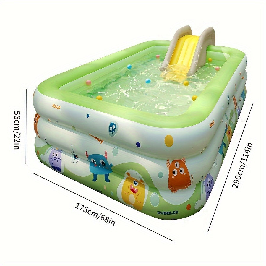 Adult Inflatable Pool PVC Durable Water Fun Outdoor Yard Party