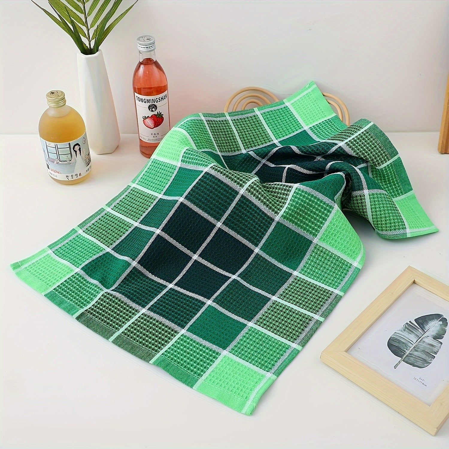 12/6/4/2 ta qo'shimcha katta vafli tozalash matolari, idish to'plari, tozalash padlari, choy matolari va idishlarni va uy jihozlarini yuvish va quritish uchun kundalik matolar.