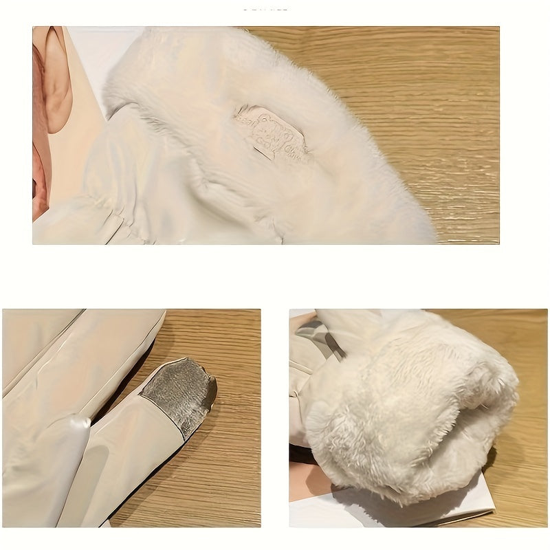 Ayollar qishki qo‘lqoplari, sensorli ekran, shamol o'tkazmaydigan polyester