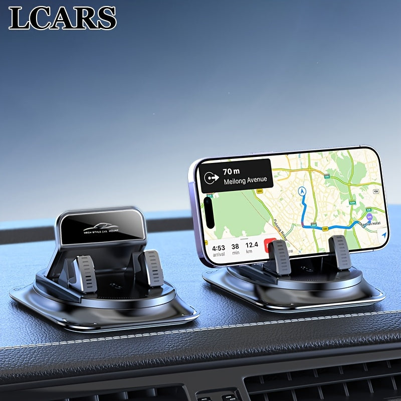 360° Rotatable Car Phone Mount ABS Silicone Non-Slip Dashboard Holder for Car Office Home