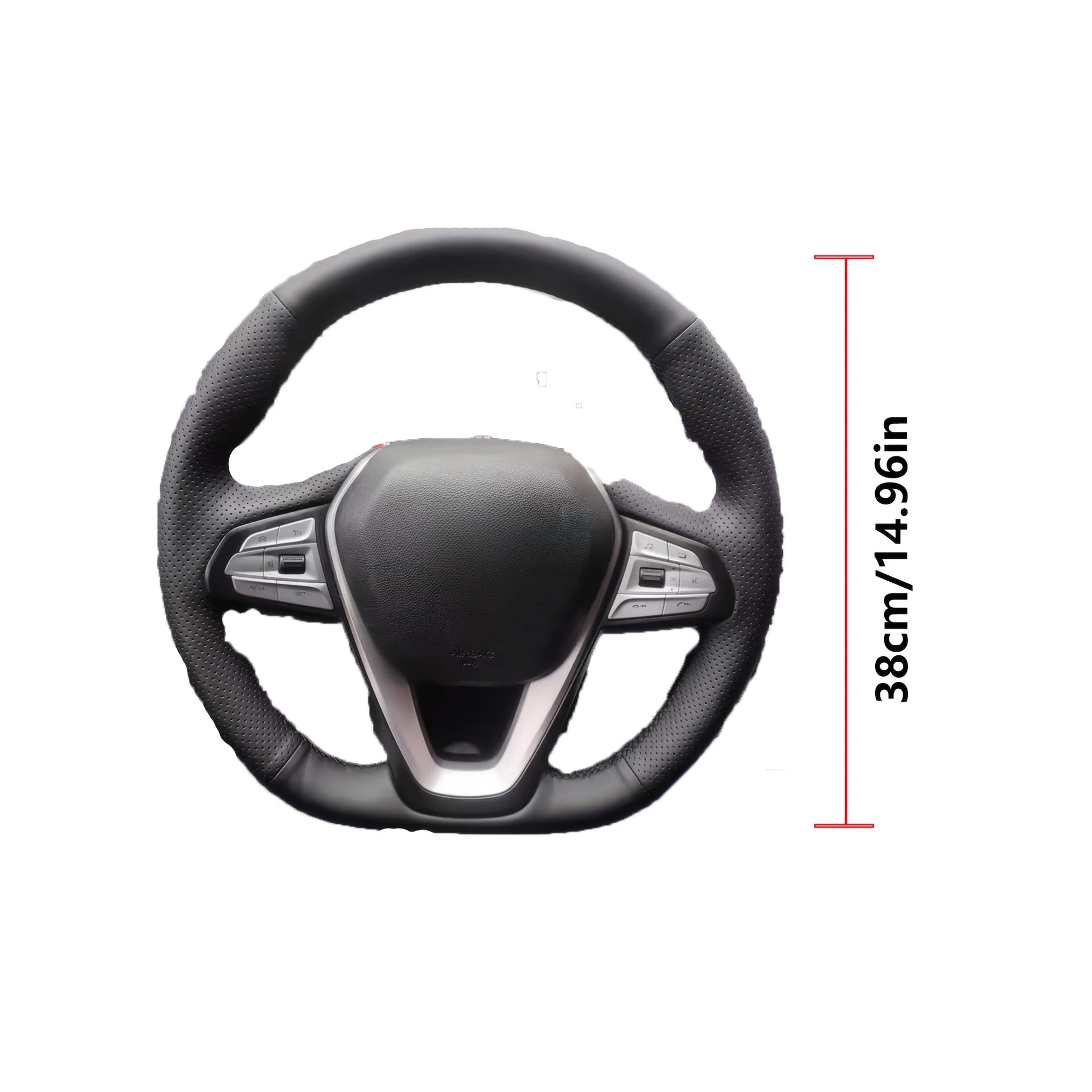 Car Steering Wheel Cover Leather Anti-Slip Universal for Car Interior Accessories