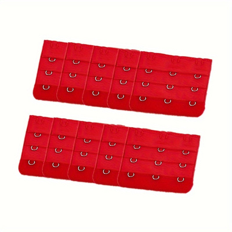 10 Pcs Adjustable Bra Strap Extenders with 3 Hooks for Women Lingerie