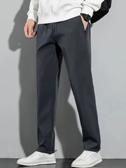 "Dengiz ko'k erkaklar uchun tasodifiy tortish qopqog'i bilan shimlar - yozgi ochiq havoda faoliyatlar uchun engil polyester jorjlar"