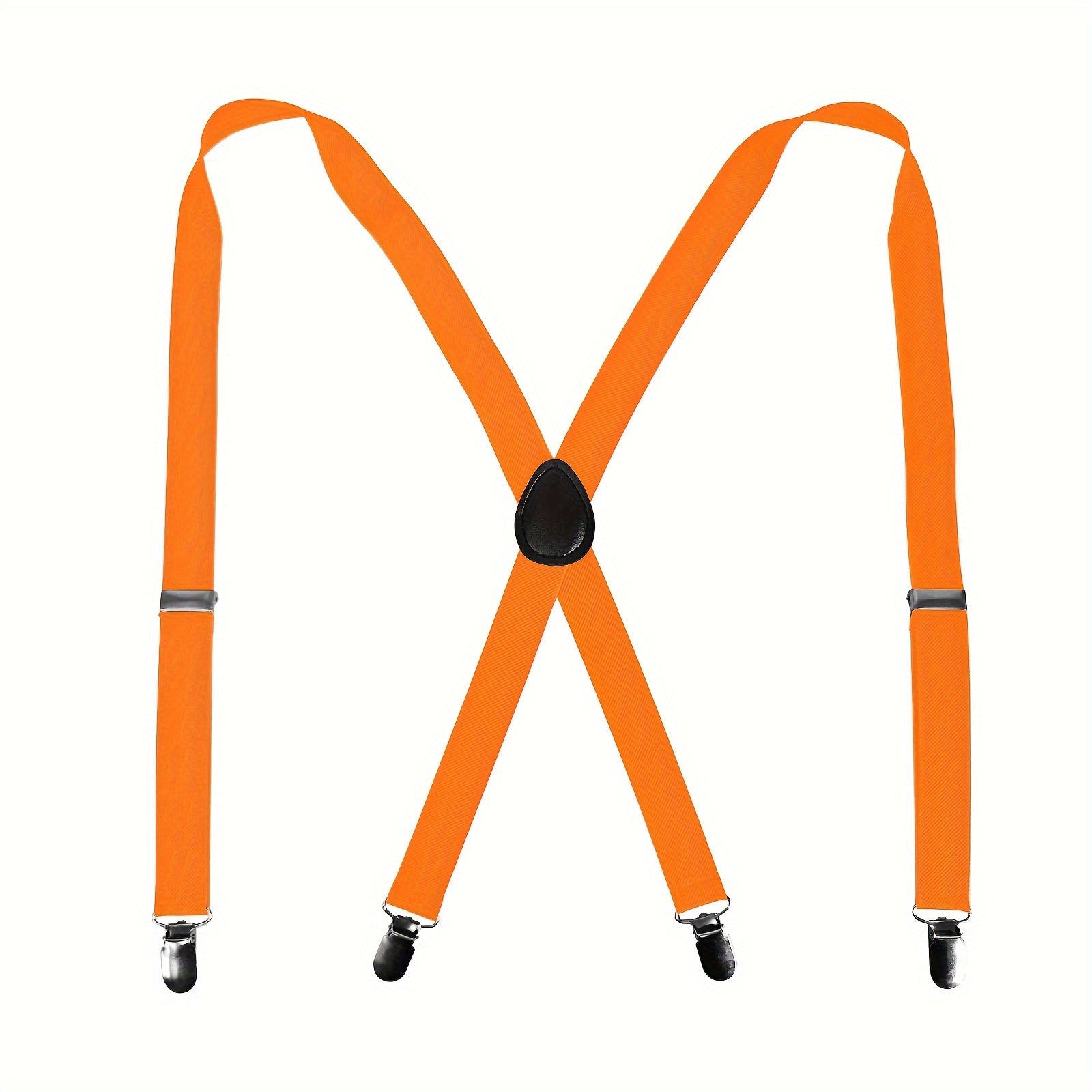 Мужские черные подтяжки X-Back с 4 зажимами, регулируемыми эластичными ремешками и металлическими зажимами