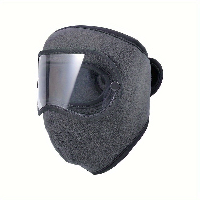 Winter Unisex Full Face Mask Microfiber Breathable Dustproof Ski Cycling Mask