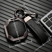 Premium Zinc Alloy Key Fob Cover for Cars Brown Durable Stylish Accessory