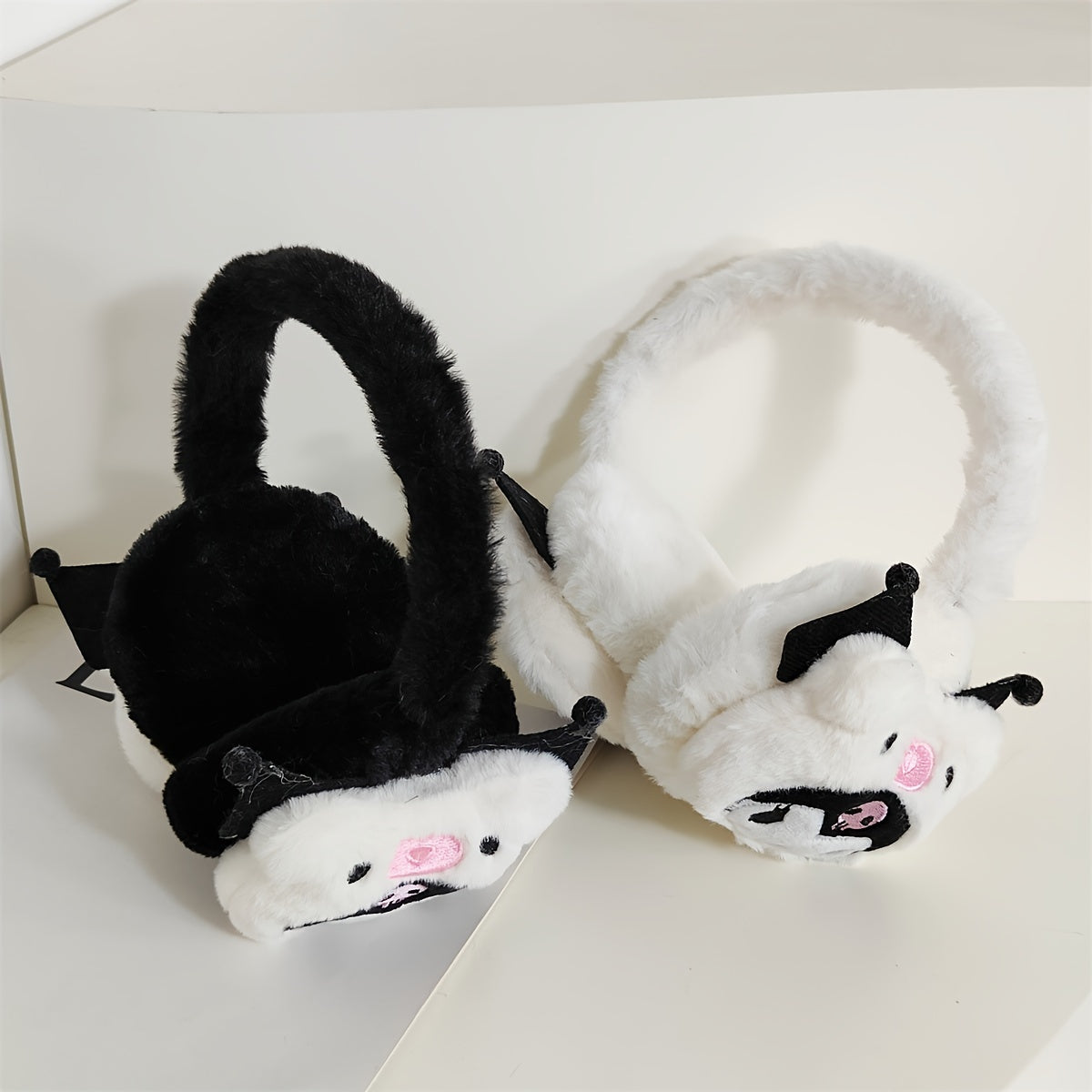 Plush Earmuffs for Cold Weather, Cartoon Style, Warm and Cute Ear Protection