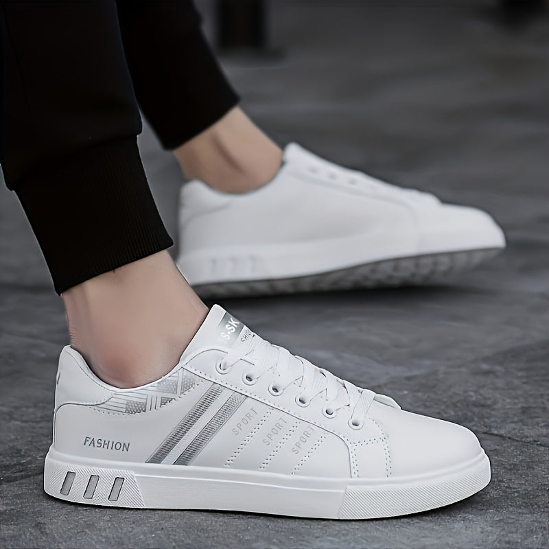 Women's Synthetic Low-Top Sneakers Black White Casual Casual Walking Comfortable