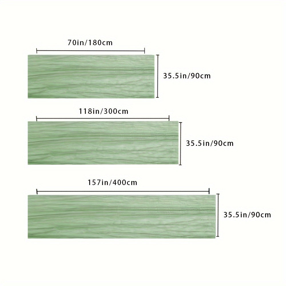 Boho Cheesecloth Table Runner Semi-Sheer Polyester for Special Occasions 1pc