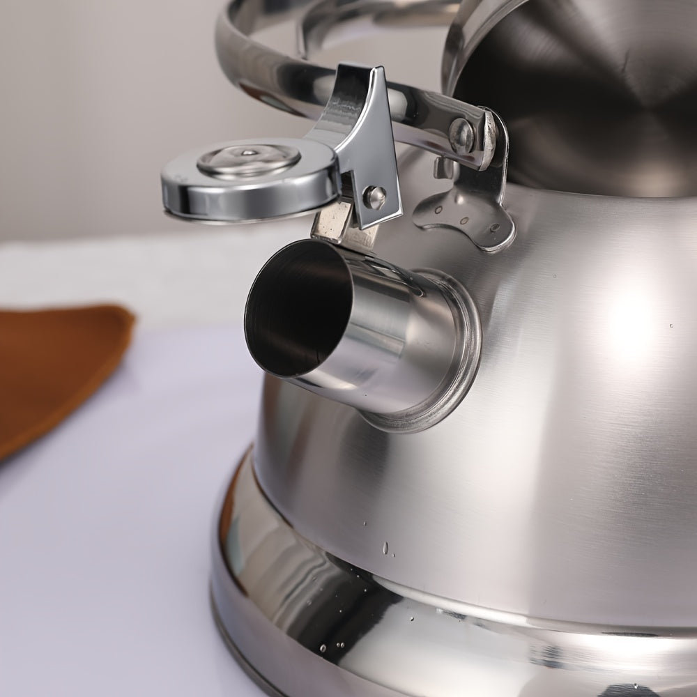 Stainless Steel Whistle Kettle 3L for Gas and Electric Stoves No Electricity Needed