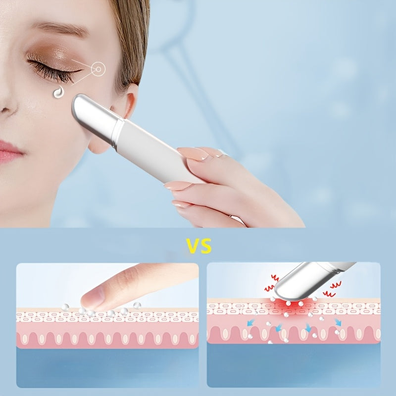 Zarba beruvchi texnologiyaga ega qayta zaryadlanadigan ko'z massaj qiluvchi qalam qora doiralari va shishish uchun