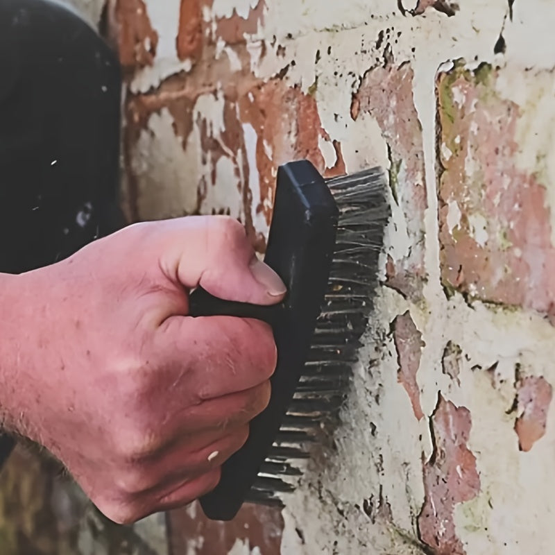 Набор проволочных щеток из двух частей с ручками - Идеально подходит для удаления ржавчины и очистки металлической краски на грилях, в кухнях и в ванных комнатах - Не требует электричества