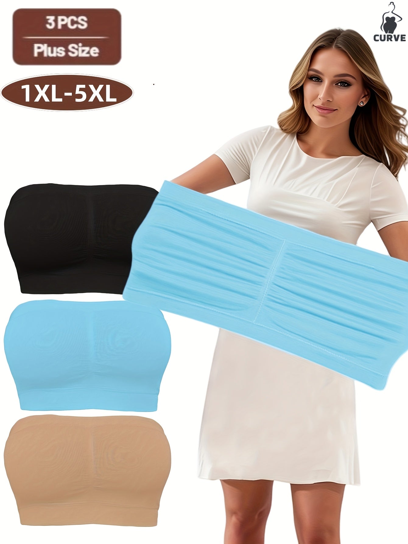 Women's Seamless Plus Size Cotton Sports Camisoles Breathable Non-Padded Pack of 3