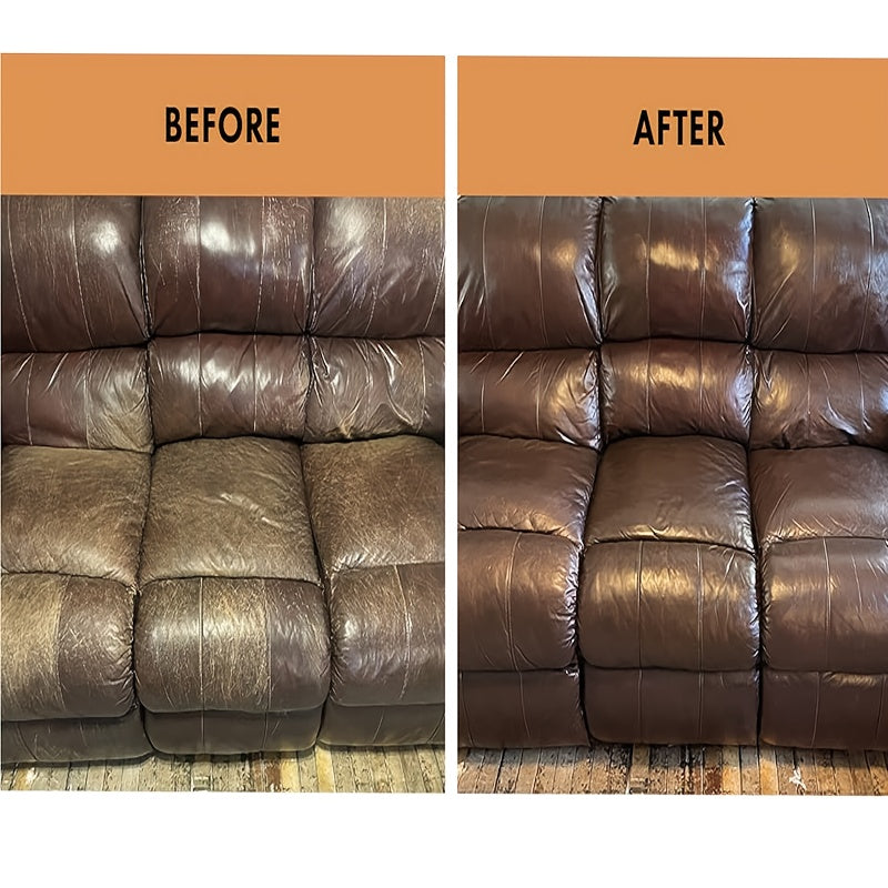 Бальзам для ухода за кожей для автомобильных сидений, диванов, сумок, восстановление цвета 120 г