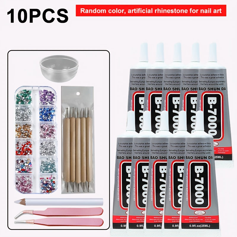 Multi-Purpose Transparent Adhesive Glue for Jewelry and Car Interior