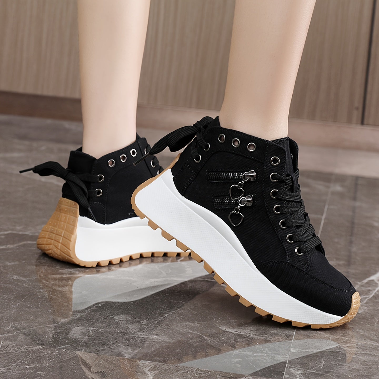 Women's Casual Sports Shoes, Lightweight, Multi-Color, Comfortable Platforms