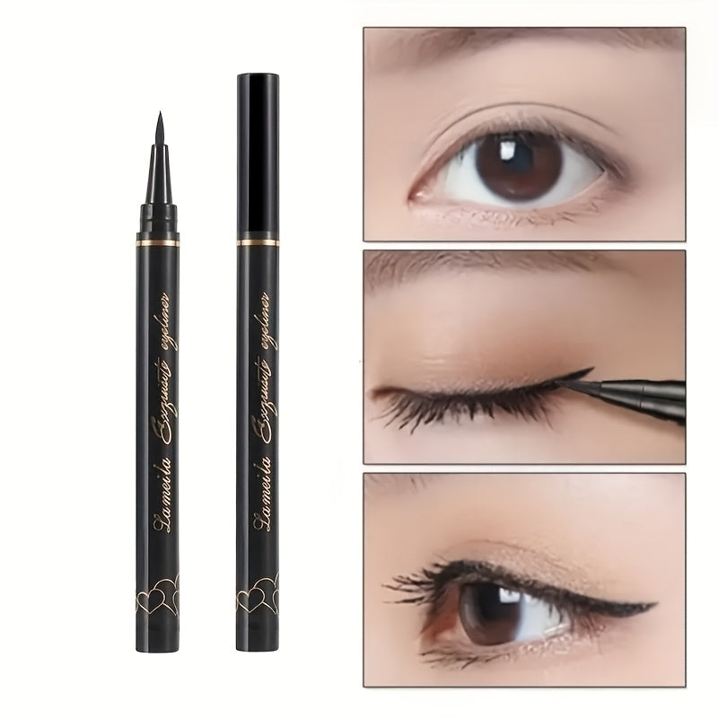 Women Black Liquid Eyeliner Pen Smudge-Proof Long-Lasting Easy to Apply