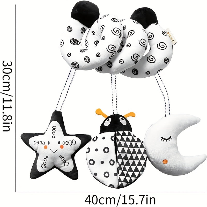 Rainbow Ladybug Owl Plush Crib Toy for Babies Stroller Car Seat Travel