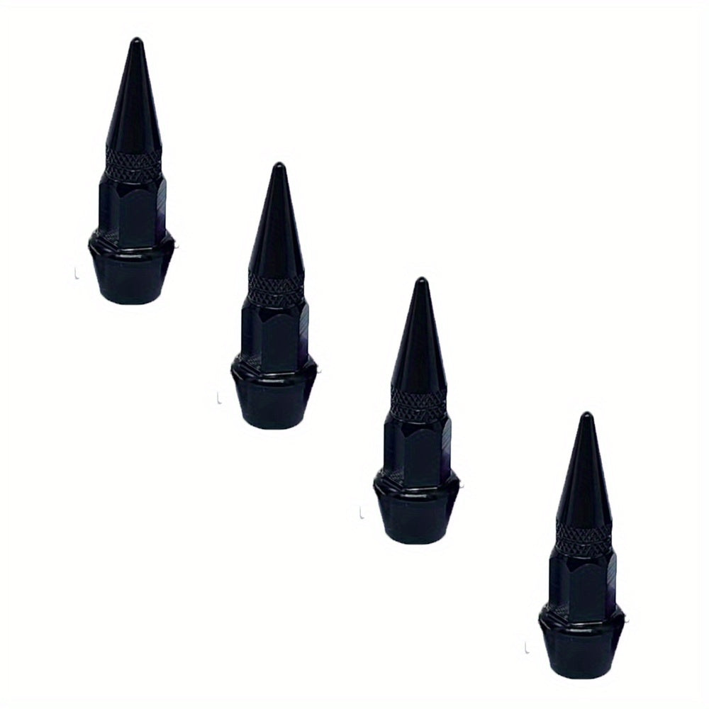 Pack de 4 tapas de polvo para válvula de rueda de aluminio para coches, camiones, bicicletas 45mm