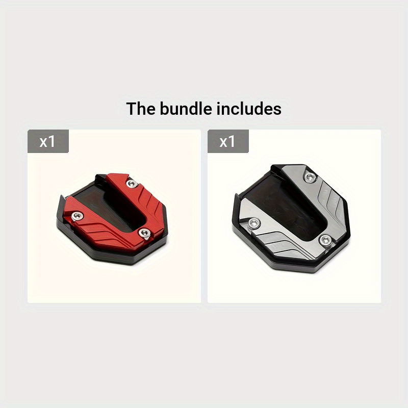 Motorcycle Foot Stand Stabilizer Extender Aluminum Anti-Sinking Pads