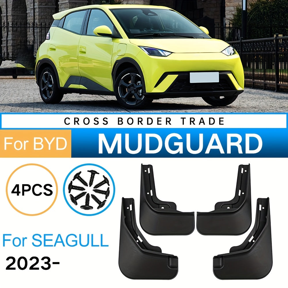 Car Wheel Fenders Splash Guards ABS Plastic Black for 2023 Sedan