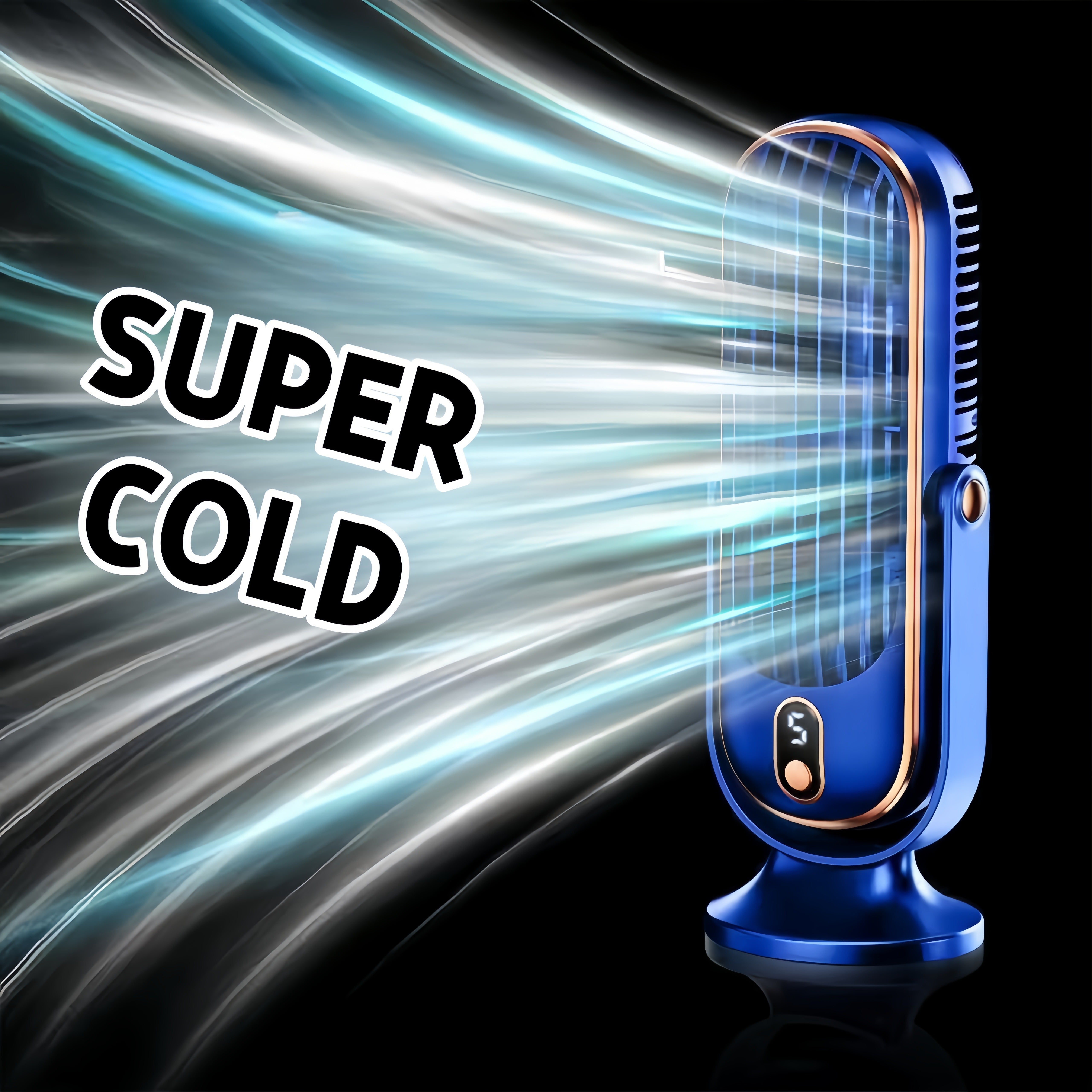 2025 Portable Dual-Motor Cooling Fan with Rechargeable Battery and USB Charging