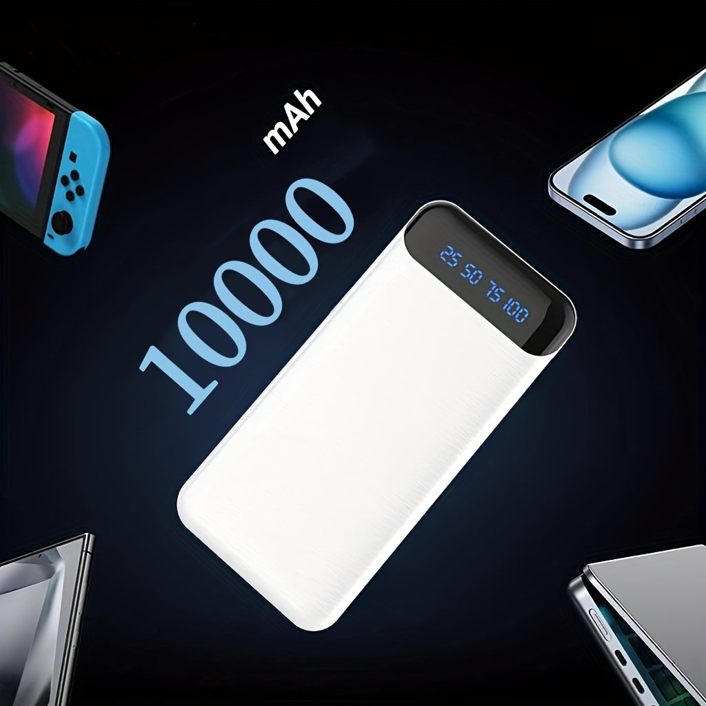 20000mAh Portable Power Bank Fast Charging USB-C USB-A Universal Compatibility Compact Travel Emergency