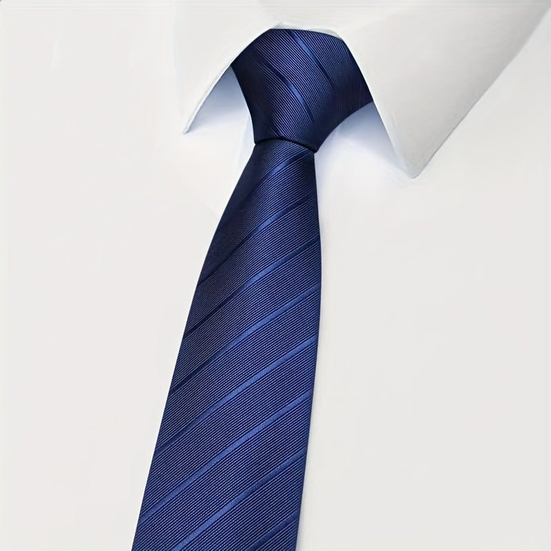 Men's Zipper Tie for Formal Events Wedding Banquet Grooms Best Men