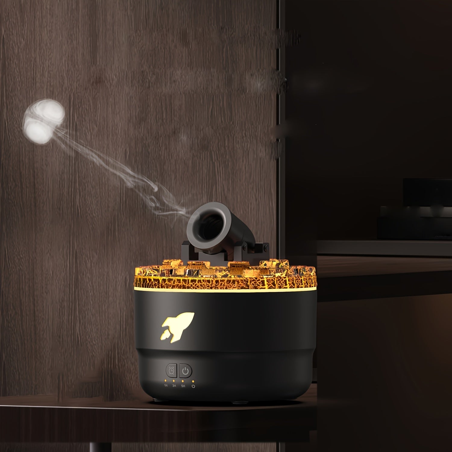 Кольцо-увлажнитель с распылением воды для офиса, спальни, цветового диффузора, ароматерапии, USB, настольный