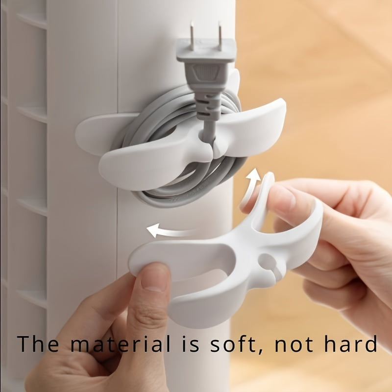 3pcs Plastic Kitchen Appliance Cord Organizer 10.16cm Wire Management for Hot Pots Coffee Makers Blenders Toasters