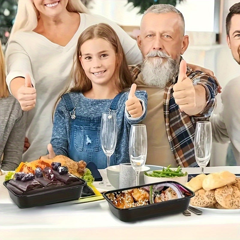 Pack of 10/30/50 BPA-Free Plastic Meal Prep Containers 500ml Leakproof Food Storage