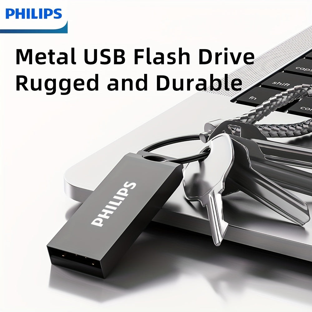 High-Speed Metal USB 2.0 Flash Drive 8GB 16GB 32GB 64GB Retractable Shockproof Antimagnetic Keyring