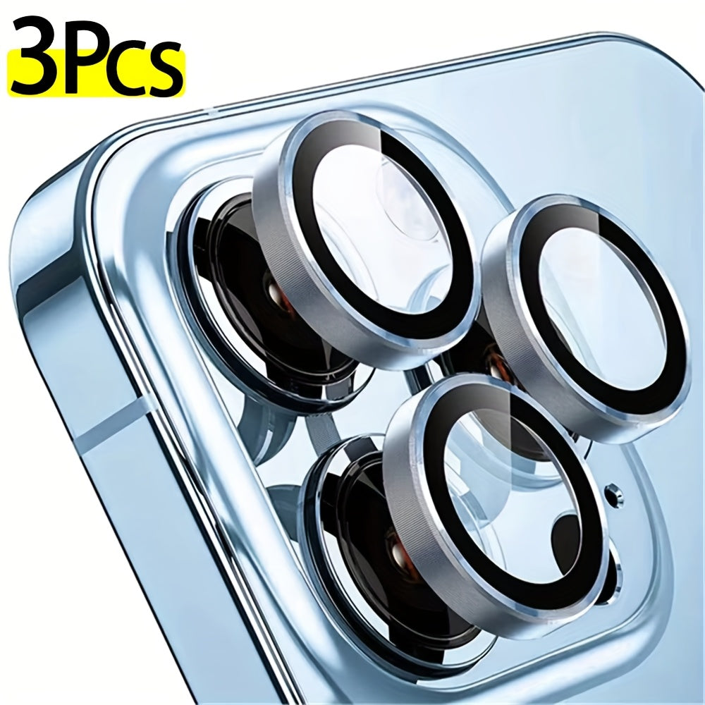 Camera Lens Protector for iPhone Pro Max Mini Tempered Glass Aluminum Alloy Full Coverage