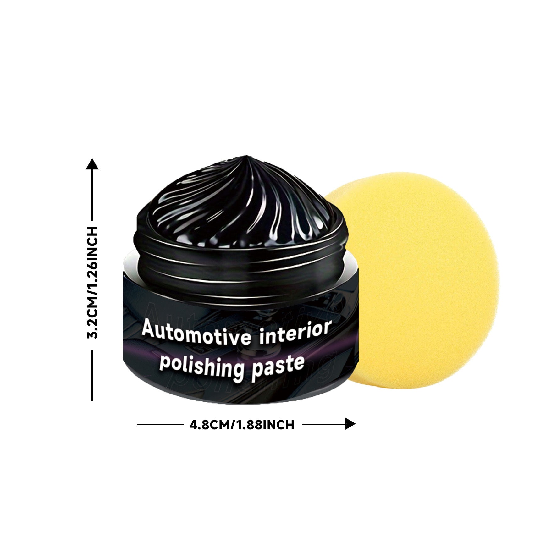 Multi-Purpose Car Engine Shine and Plastic Repair Paste Black Finish Protects Interior Exterior