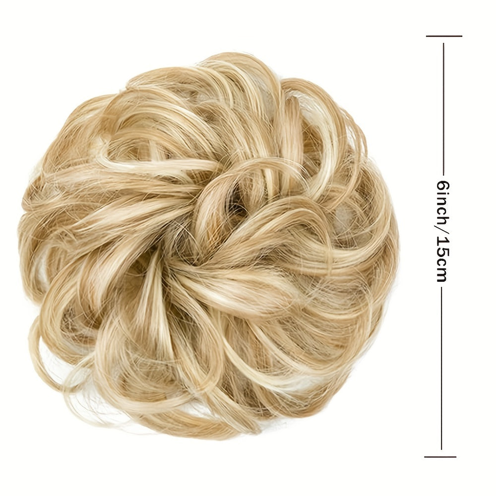 Women's Synthetic Curly Hair Bun Extentions for Thin Hair