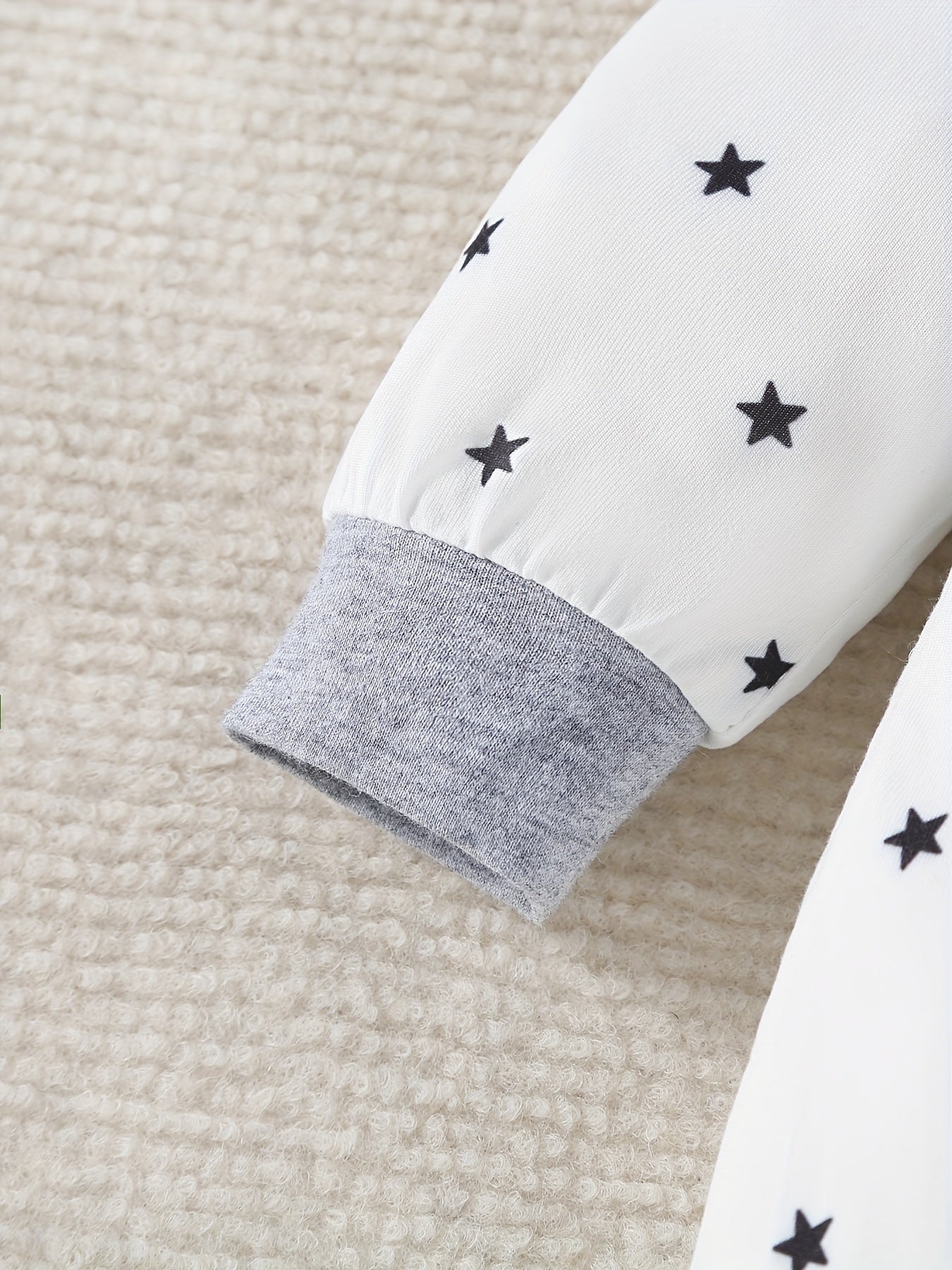 Baby Boys Star-Print Footed Bodysuit Set with Polka Dot Socks 0-3 Years