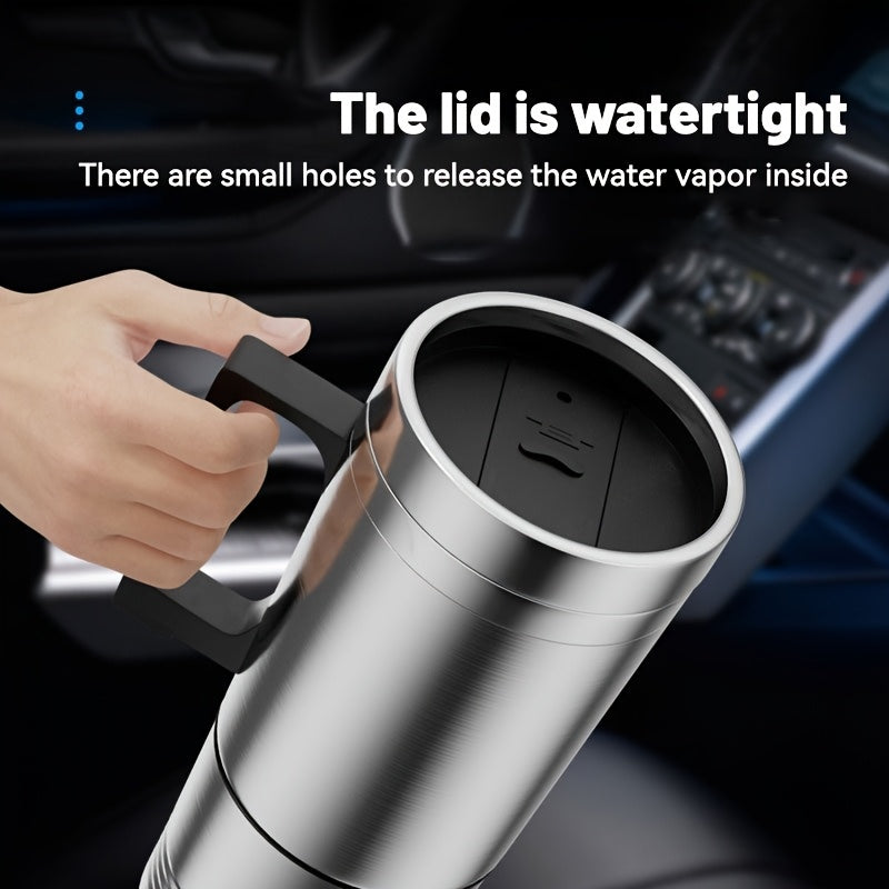 12V 24V Metall avtomobil issiq chashka, yashirin stakan bilan izolyatsiyalangan elektr sayohat uchun qahva va suv shisha