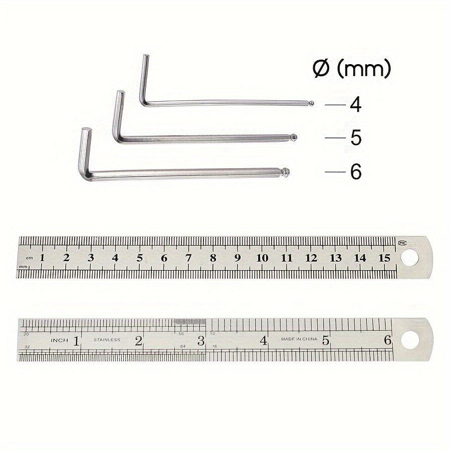 Набор инструментов для ремонта гитары из 26 предметов с плоскогубцами, ключами, напильниками, линейкой и сумкой