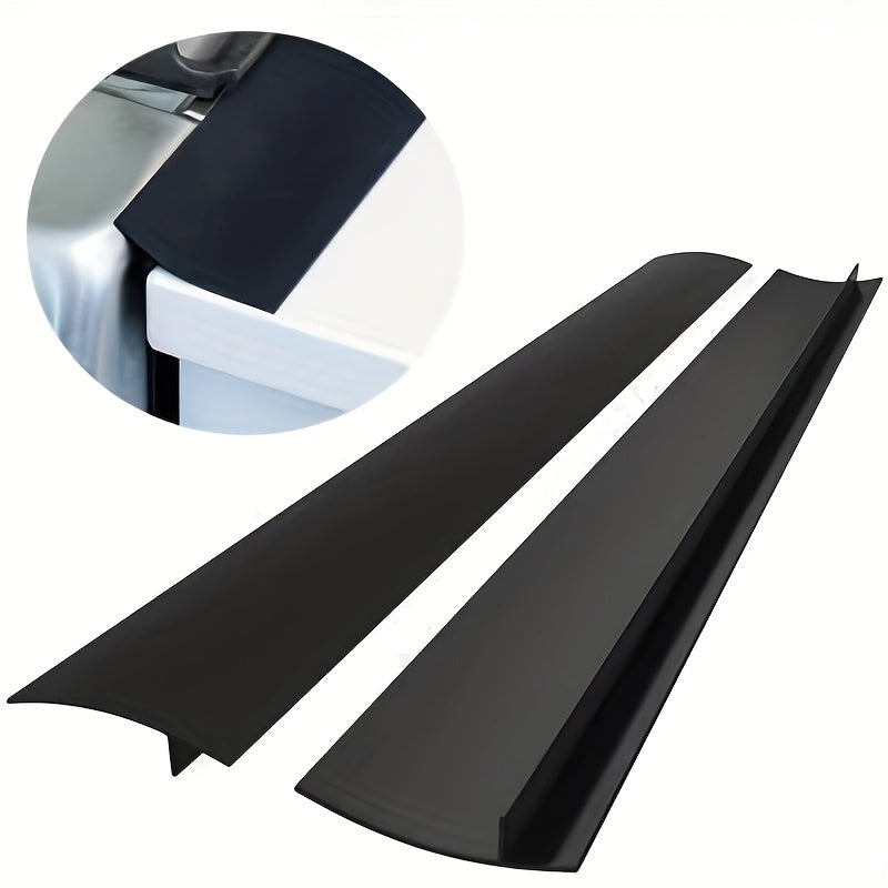 Kitchen Stove Gap Cover Set 2 Pieces Heat Resistant Seal Guards for Oven and Countertop