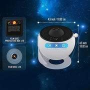 Indoor Rotating Galaxy Starry Sky Projection Light with 12 Films for Bedroom Atmosphere